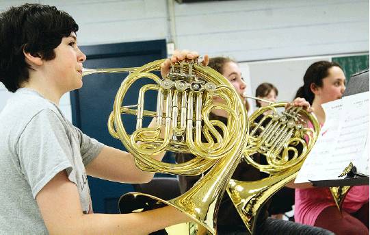 Sistema students are prepped to play with musicians from Ottawa in Moncton on the weekend PHOTO: KEVIN NIMMOCK/TIMES & TRANSCRIPT